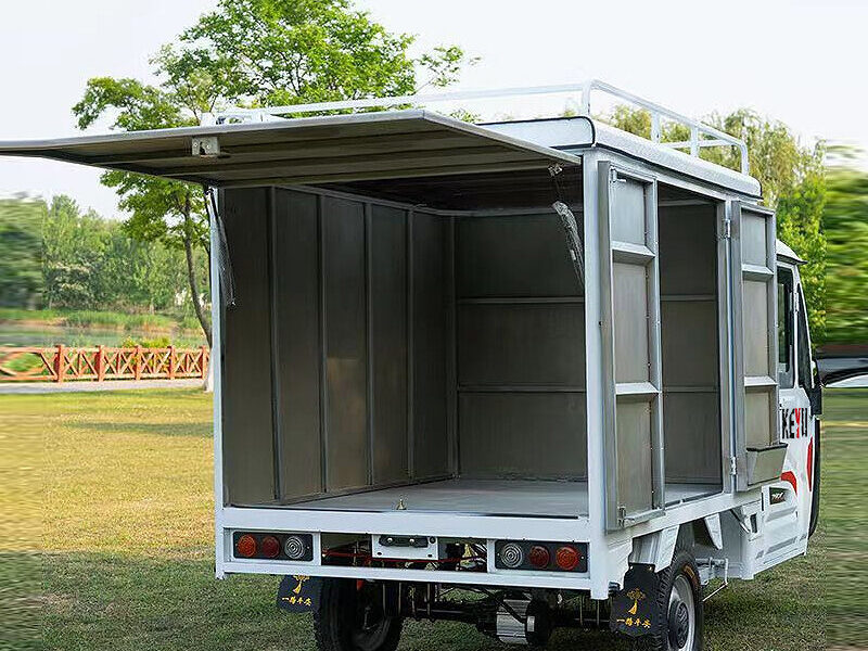 1000W Integrated Differential Motor Electric Delivery Van 3 Wheels Cabin Cargo Tricycle Full Closed Cab 48v Electric Tricycles