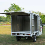 1000W Integrated Differential Motor Electric Delivery Van 3 Wheels Cabin Cargo Tricycle Full Closed Cab 48v Electric Tricycles - image 4