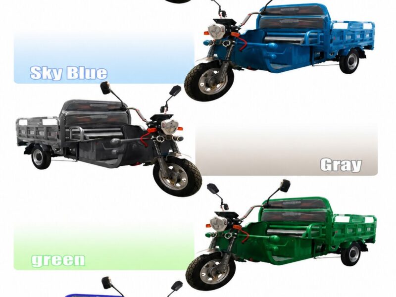 1200W Commercial Electric Cargo Tricycle for Adults 3-Wheel Large Capacity Cargo Bed 200-300kg Payload 50-70km Range