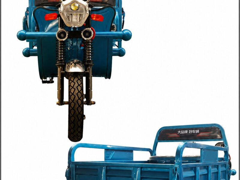 1200W Commercial Electric Cargo Tricycle for Adults 3-Wheel Large Capacity Cargo Bed 200-300kg Payload 50-70km Range