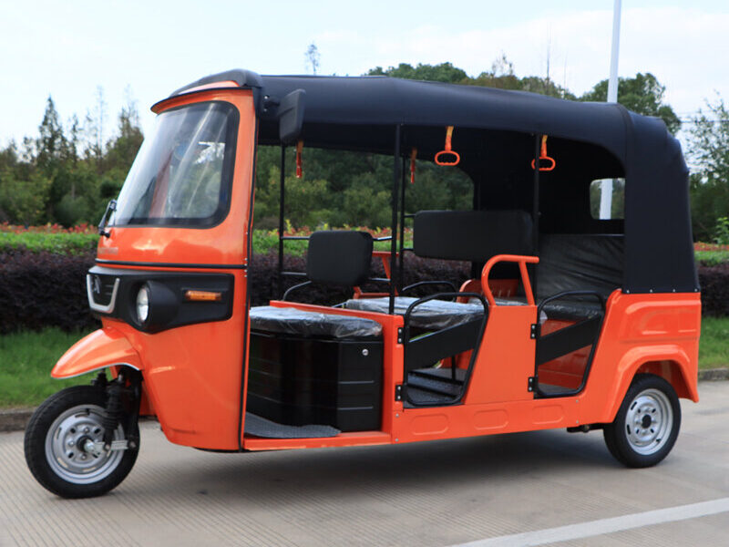 1500W 60V Electric Passenger Tricycle Open Body 4 Seat Three Wheel Vehicle 40km/h 50-70km Range