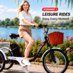 20 Inch Electric Tricycle for Adults Cargo Electric Trike 48V Utility Three Wheel Electric Bike with Large Rear Basket OEM - image 3