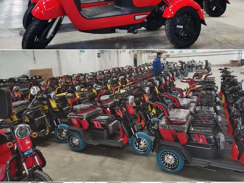 2024 Factory Sale 600W 650W 800W EV Tricycle 3 Wheel Electric Tricycle Trike for Sale