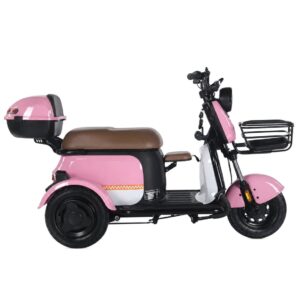 2024 Hot Sale New Adults 60V Electric Tricycle 3-Wheel City Type with Open Body and Baby Seat for Passenger Use