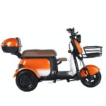2024 Hot Sale New Adults 60V Electric Tricycle 3-Wheel City Type with Open Body and Baby Seat for Passenger Use - image 2
