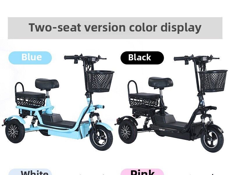 2025 EEC Certified Electric Tricycle Open Body 3-Wheel Bicycle Passenger & Cargo Vehicle 36V Voltage