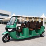 2025 Open Electric Passenger Tricycle 801-1000W Three Wheel Rickshaw Tuk Tuk Taxi 14 Inch Tires - image 5