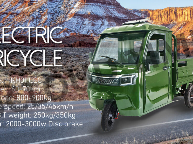 2026 EU in Stock Electric Semi Closed CargoTricycle EEC COC 3 Wheels Trike 25km/h 45ah 58ahTuktuk 72V Mobility Trolley for Cargo