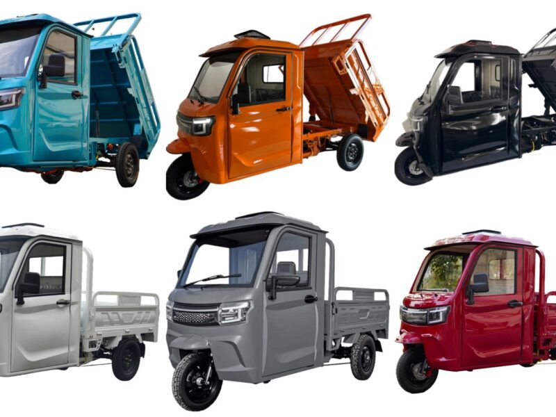 2026 EU in Stock Electric Semi Closed CargoTricycle EEC COC 3 Wheels Trike 25km/h 45ah 58ahTuktuk 72V Mobility Trolley for Cargo