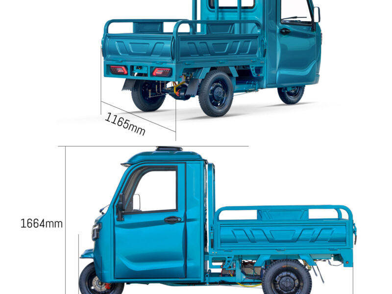 2026 EU in Stock Electric Semi Closed CargoTricycle EEC COC 3 Wheels Trike 25km/h 45ah 58ahTuktuk 72V Mobility Trolley for Cargo