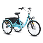 24″ Adult Electric Tricycle, 36V 250W Pedal Assist Leisure Shopping Bike - image 4