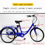 24 Inch 36V 350W Electric Tricycle for Seniors & Adults, Pedal Assist Cargo & Delivery Trike, Manned Stability Comfort Design - image 6