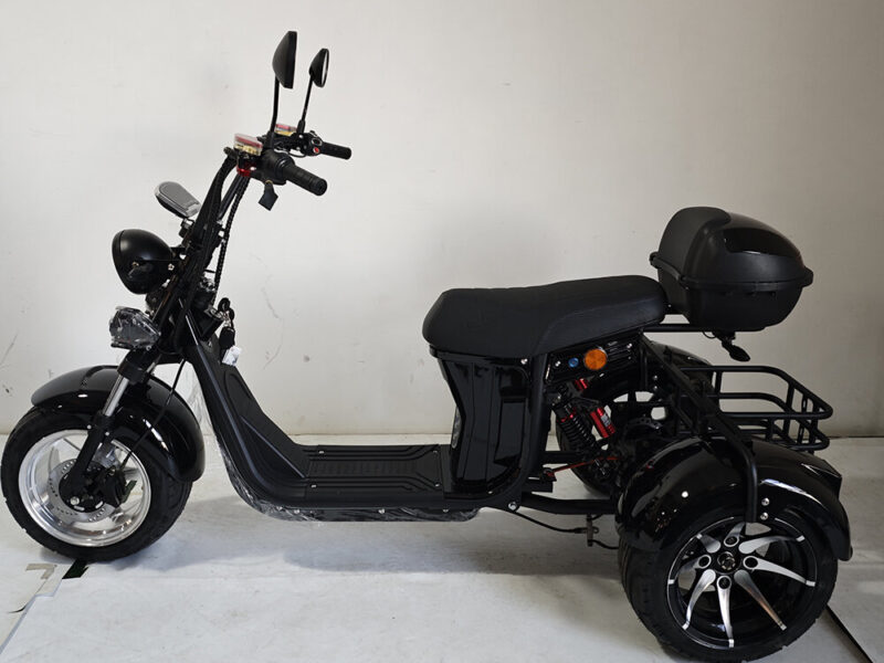 3 Wheel Electric Tricycle Citycoco 2000W GPS Foldable Waterproof Lithium Battery Electric Motorcycle for Adults 60-100km Range