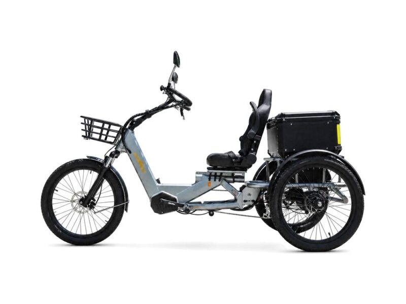 3-Wheel Electric Tricycle with Open Body Design High-Power 1750W Dual Motor 200kg Payload Capacity Long-range Driving Tricycle