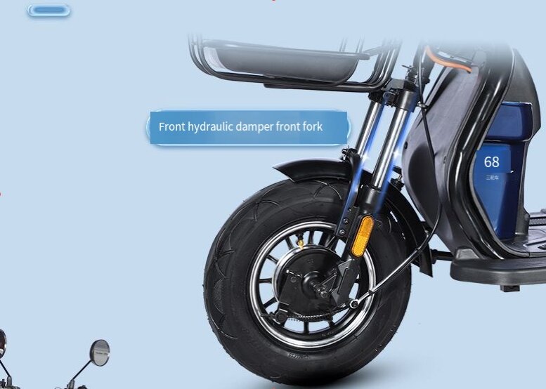 3 Wheeler Electric Bike Motor Electr Adult Tricycle 50km/H Adult Electric Tricycle Mobility Scooter Elderly