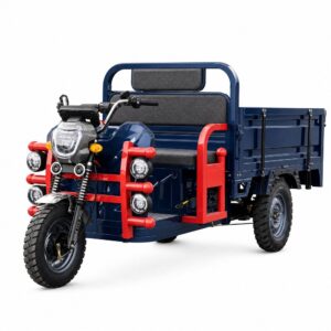 3000W Electric Cargo Tricycle 60V Three Wheel Utility Vehicle 45km/h Open Body for Adult Transport