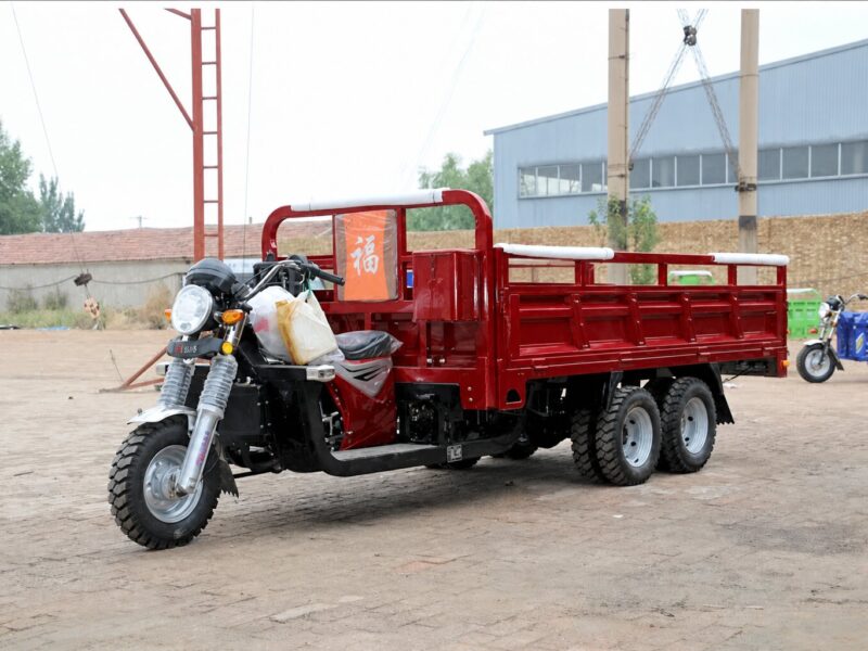 350cc Gasoline Motor Tricycle 9 Wheel Cargo Tricycle 350cc Water Cooling Customized Double Wheel