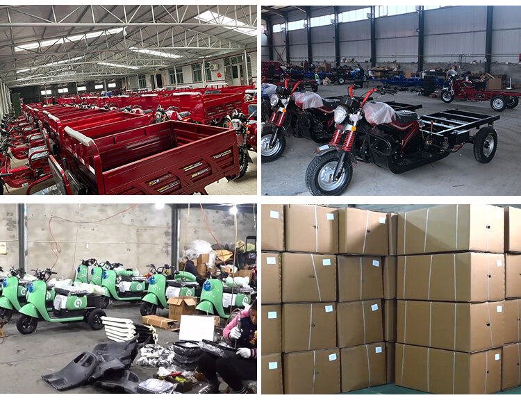 350cc Gasoline Motor Tricycle 9 Wheel Cargo Tricycle 350cc Water Cooling Customized Double Wheel