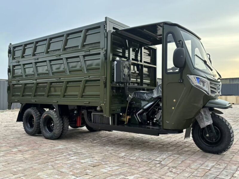 350cc Water-cooled Engine 9-wheel Open Body High-Power Mobile Fueling Tricycle Dump Truck Bestseller in 2026