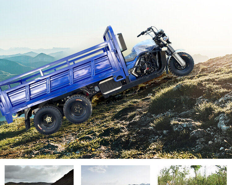 350cc Water-cooled Engine 9-wheel Open Body High-Power Mobile Fueling Tricycle Dump Truck Bestseller in 2026