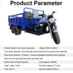 350cc Water-cooled Engine 9-wheel Open Body High-Power Mobile Fueling Tricycle Dump Truck Bestseller in 2026 - image 11