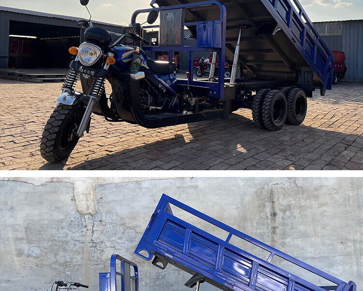 350cc Water-cooled Engine 9-wheel Open Body High-Power Mobile Fueling Tricycle Dump Truck Bestseller in 2026