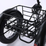 350W Lithium Battery 20*4 Inch Fat Tire 3 Wheel Electric Tricycle With Basket 3 Wheel Electric Cargo Bike - image 3