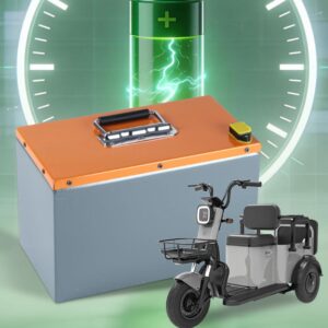 48V 60V 72V 80Ah 100Ah 200Ah Lithium LiFePo4 Battery IP67 for Electric Motorcycles Scooter Tricycle Rickshaw Bicycle