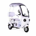 48v Electric Tricycle for Urban Commute Convenient Open Shelter with Wind Rain Sun Coverage for Elderly People - image 2