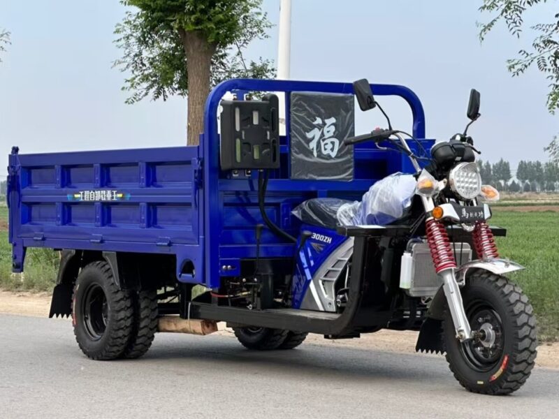 5 Wheel Diesel Dump Truck Tricycle Open Body Motorized Cargo Tricycle 1000kg-2000kg Payload