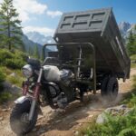 5 Wheel Diesel Dump Truck Tricycle Open Body Motorized Cargo Tricycle 1000kg-2000kg Payload - image 2