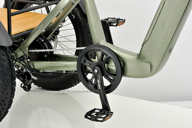 500W 3 Wheel Cargo Electric Bike 20 Inch Electric Tricycle for Adults