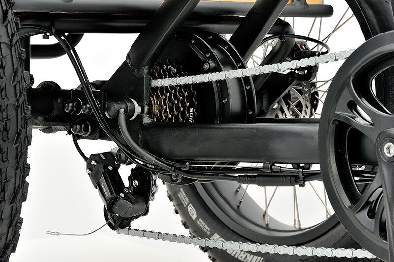 500W 3 Wheel Cargo Electric Bike 20 Inch Electric Tricycle for Adults