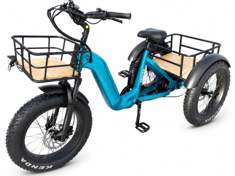 500W 3 Wheel Cargo Electric Bike 20 Inch Electric Tricycle for Adults
