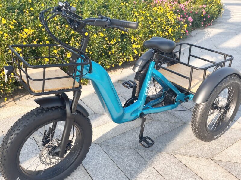 500W 3 Wheel Cargo Electric Bike 20 Inch Electric Tricycle for Adults