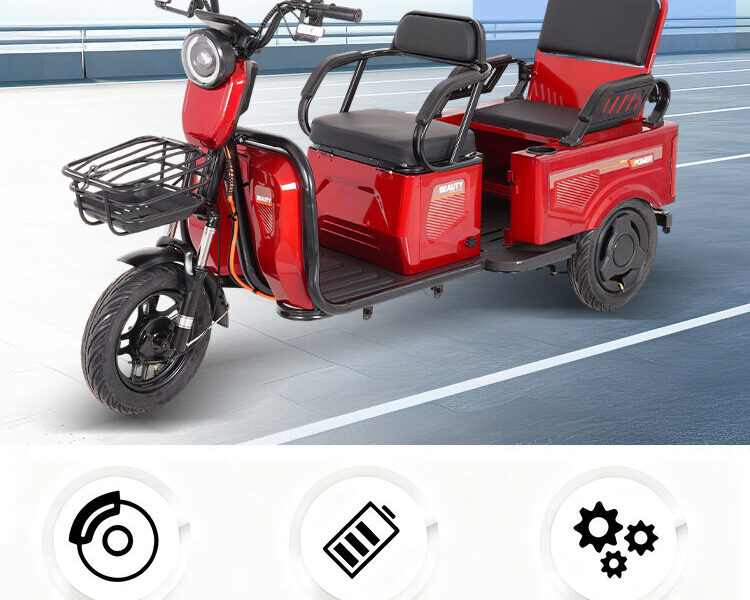 600W-1000W Electric Tricycles Cargo Truck for Adult Electric Trike Electric 3 Wheels Vehicle Open Body