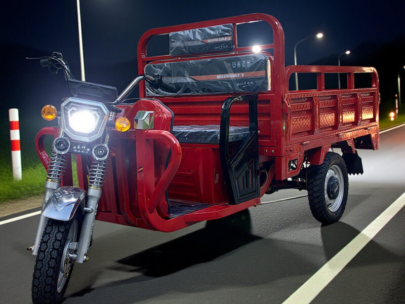 60V/1000W Electric Dumper Tricycle for Adults 3-Wheel Cargo Trike for Urban Commute Transport Express Motorcycles Delivery Truck