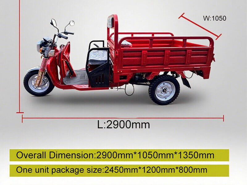 60V/1000W Electric Dumper Tricycle for Adults 3-Wheel Cargo Trike for Urban Commute Transport Express Motorcycles Delivery Truck