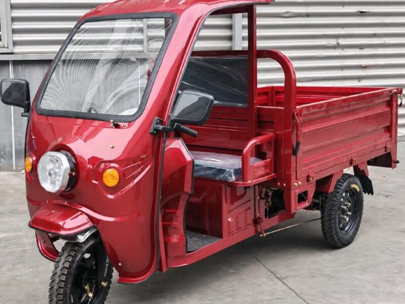 60V 501-800W Electric Cargo Tricycle Open Body Steel Frame Three Wheel Utility Transport Vehicle 54km/h