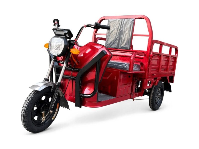 60V 501-800W Electric Cargo Tricycle Open Body Utility Vehicle 90km Range 54km/h Speed