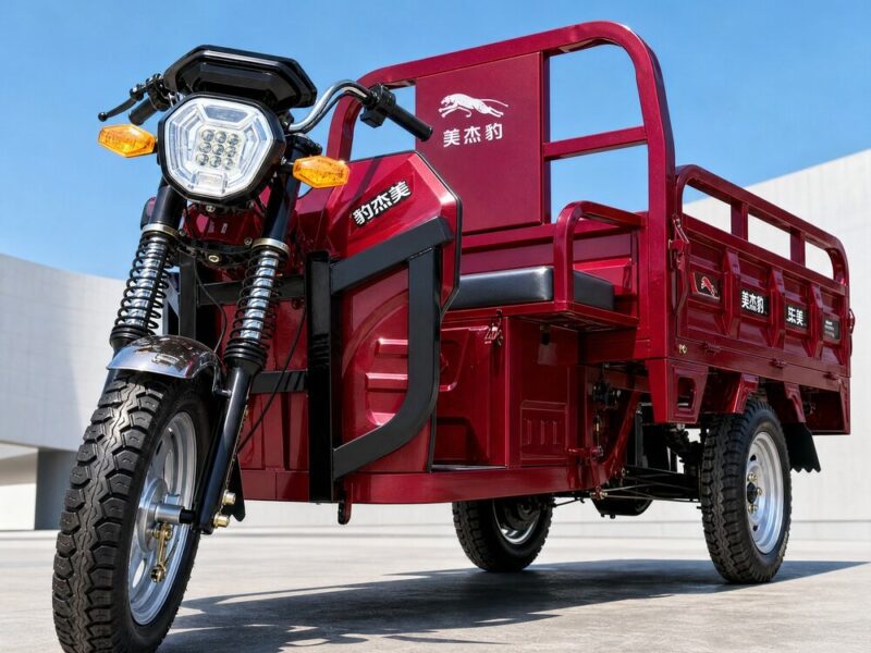 60V 501-800W Electric Cargo Tricycle Open Body Utility Vehicle 90km Range 54km/h Speed