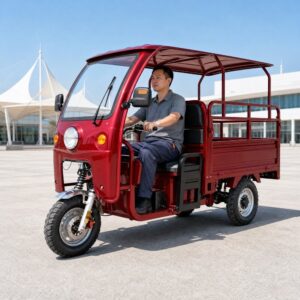 60V 801-1000W Electric Cargo Tricycle 400kg Payload 90km Range 45km/h Farm Transport