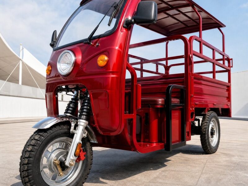 60V 801-1000W Electric Cargo Tricycle 400kg Payload 90km Range 45km/h Farm Transport