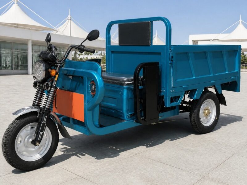 60V 801-1000W Electric Cargo Tricycle Open Body Three Wheel Utility Vehicle 54km/h 90km Range 25 Degree Climb DOT
