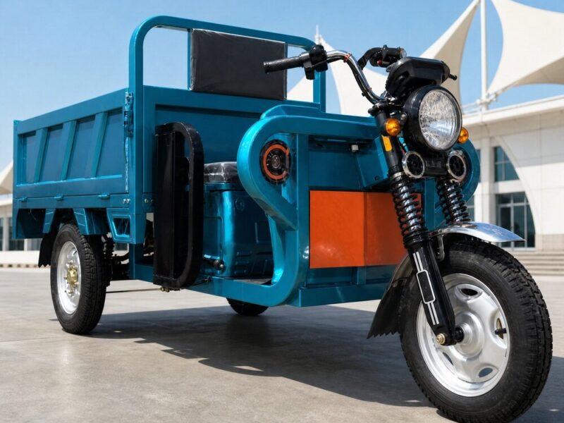 60V 801-1000W Electric Cargo Tricycle Open Body Three Wheel Utility Vehicle 54km/h 90km Range 25 Degree Climb DOT
