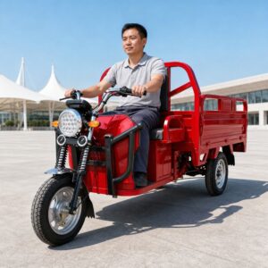 60V Cargo Electric Tricycle 501-800W Open Three Wheel Utility Vehicle 300-400kg Payload 90km Range Work Transport