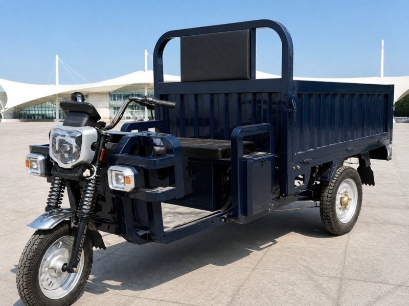 60V Cargo Electric Tricycle Open Body Three Wheel Hauling Vehicle Over 1000W 54kmh Transport