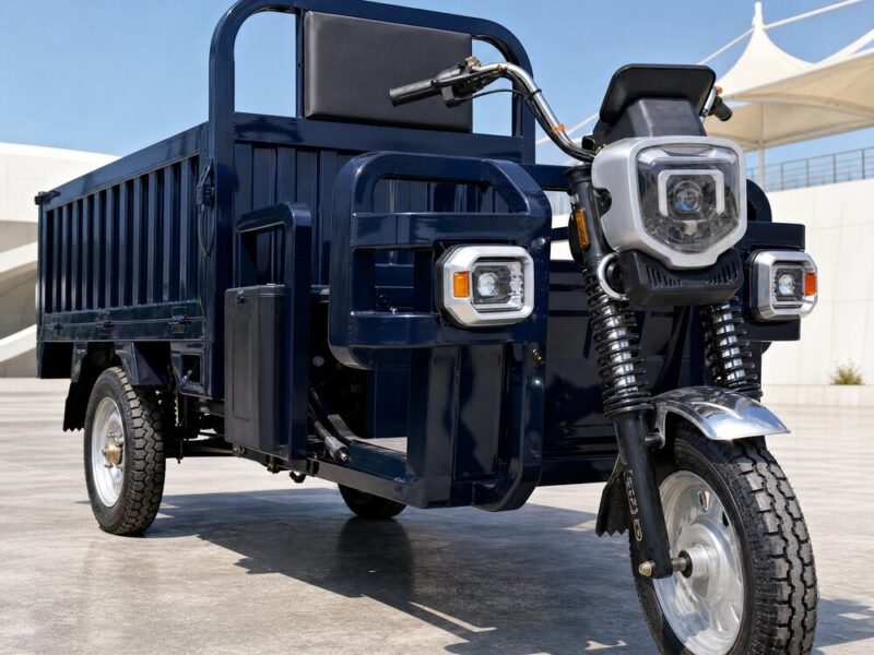 60V Cargo Electric Tricycle Open Body Three Wheel Hauling Vehicle Over 1000W 54kmh Transport