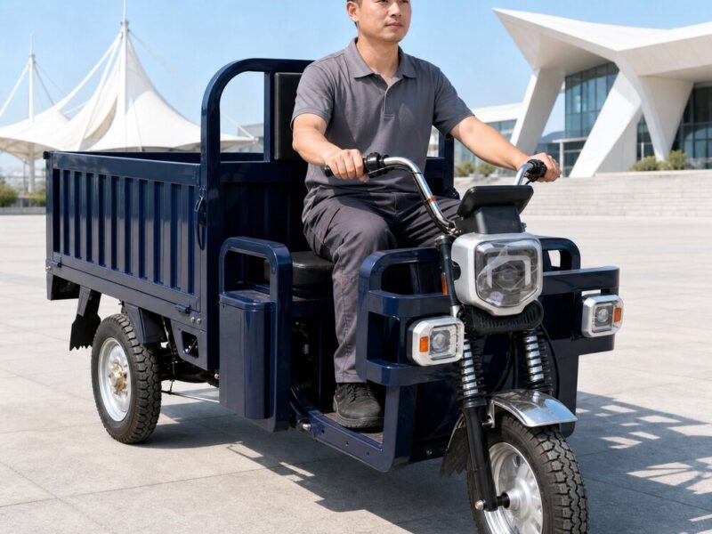 60V Cargo Electric Tricycle Open Body Three Wheel Hauling Vehicle Over 1000W 54kmh Transport