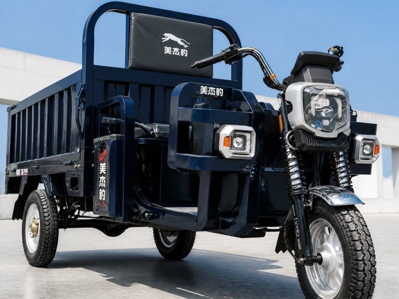 60V Cargo Electric Tricycle Open Body Three Wheel Hauling Vehicle Over 1000W 54kmh Transport